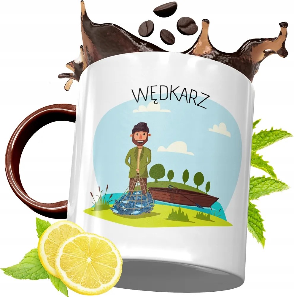 Bordó Bögre Horgászoknak Születésnapra Ajándék fényképes nyomtatással