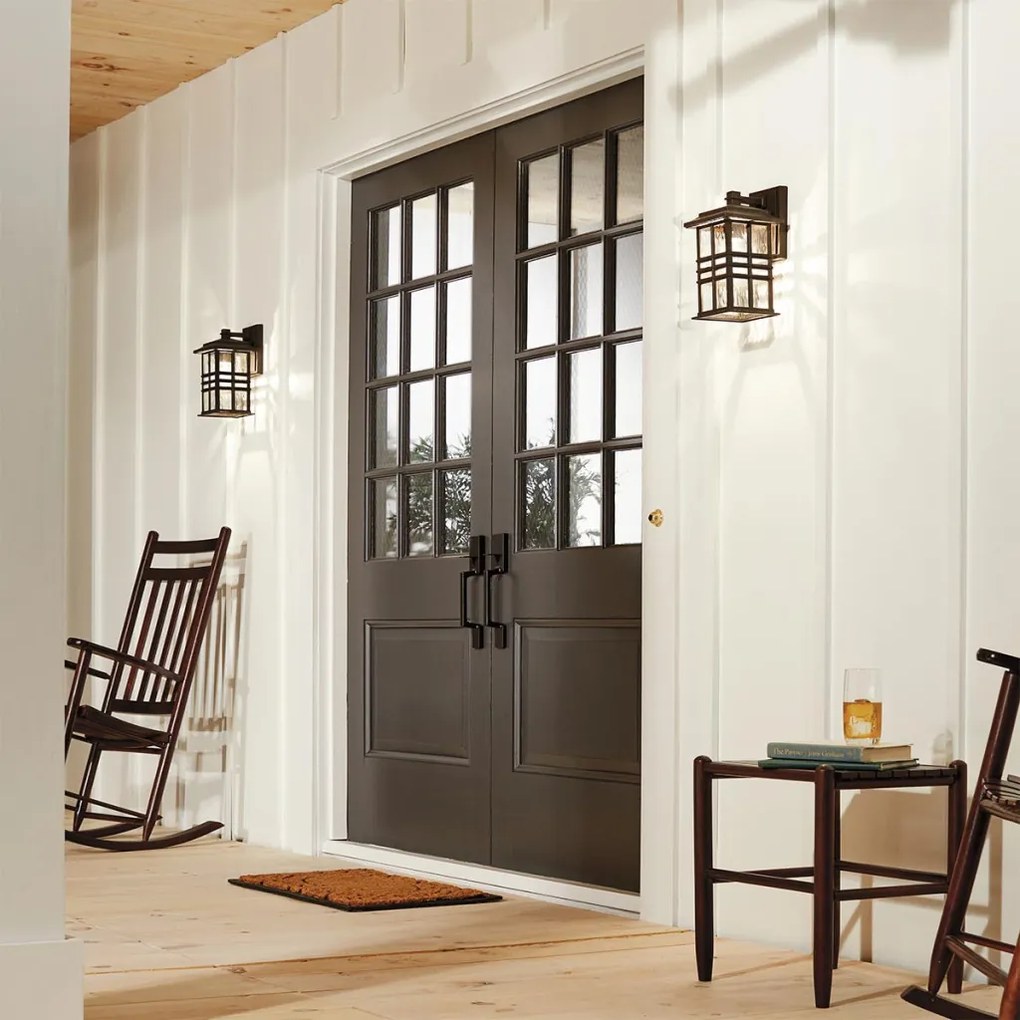 ELSTEAD KLBEACONSQUARESOZ BEACON SQUARE Klasszikus Kültéri Fali Lámpa Eves Bronz E27 IP44
