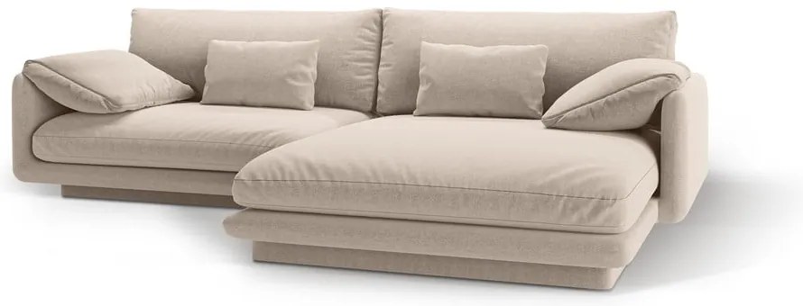 Bézs sarokkanapé (jobb oldali) Torino – Micadoni Home