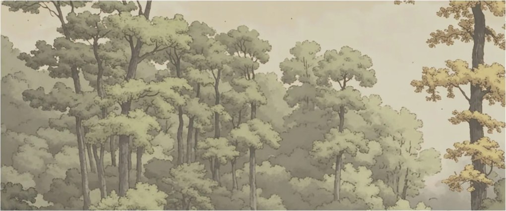 Flizelin tapéta Divatos 3D fali ragasztó Erdei idill 250x104 Ragasztó