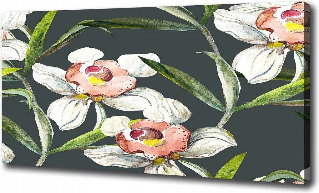 Vászonkép Virágos mintás 100x70 cm