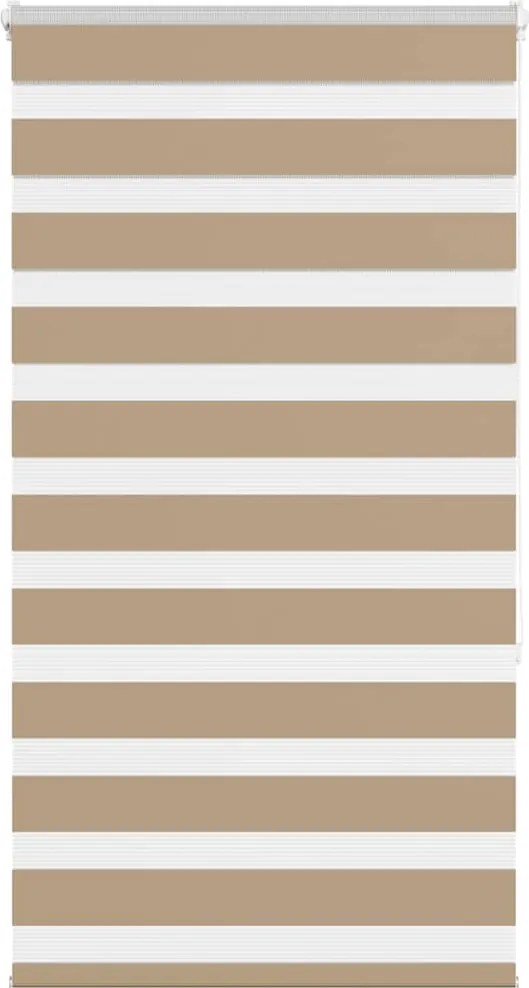 vidaXL zebrafüggönnyel homokbarna szövetszélesség 85,9 cm poliészter