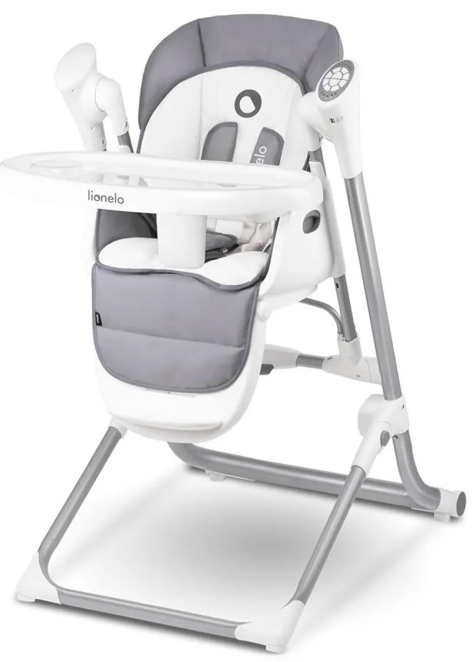 Lionelo - Gyermek étkezőszék NILES Szürke 4xAA