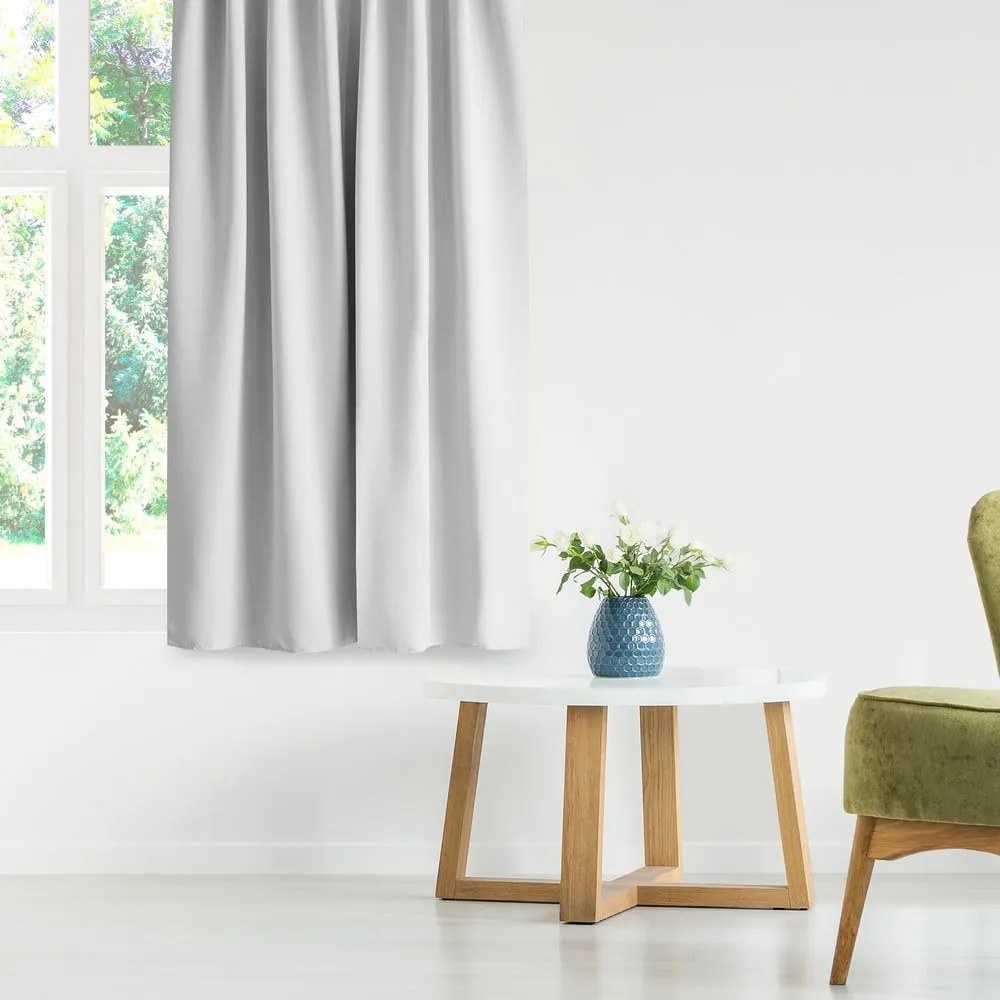 Fehér termo-dimout (részleges sötétítő) függöny 140x245 cm Kierra – Restilo