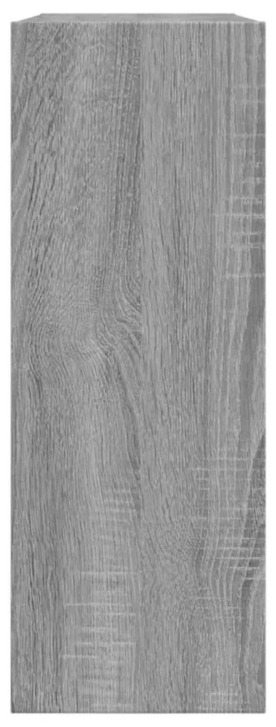 szürke sonoma színű szerelt fa cipőszekrény 80 x 21 x 57 cm