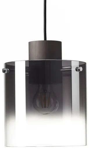 Brilliant - BETH kábeles függeszték 3xE27/60W/230V fekete/füstszínű