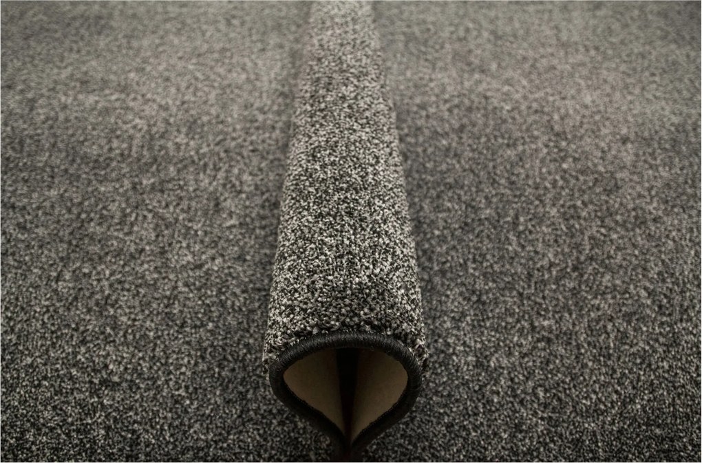 200x250 cm Szürke Fekete Filc Szőnyeg Capetown Csillogó Gyapjú A Hálószobába