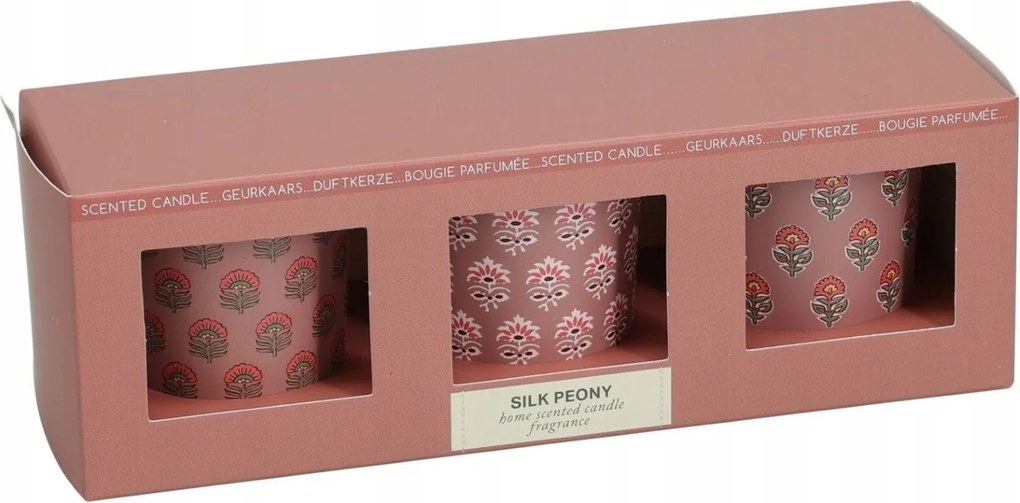 Illatgyertyák szett 3 db 45g elegáns aromák 10h égés egyenként