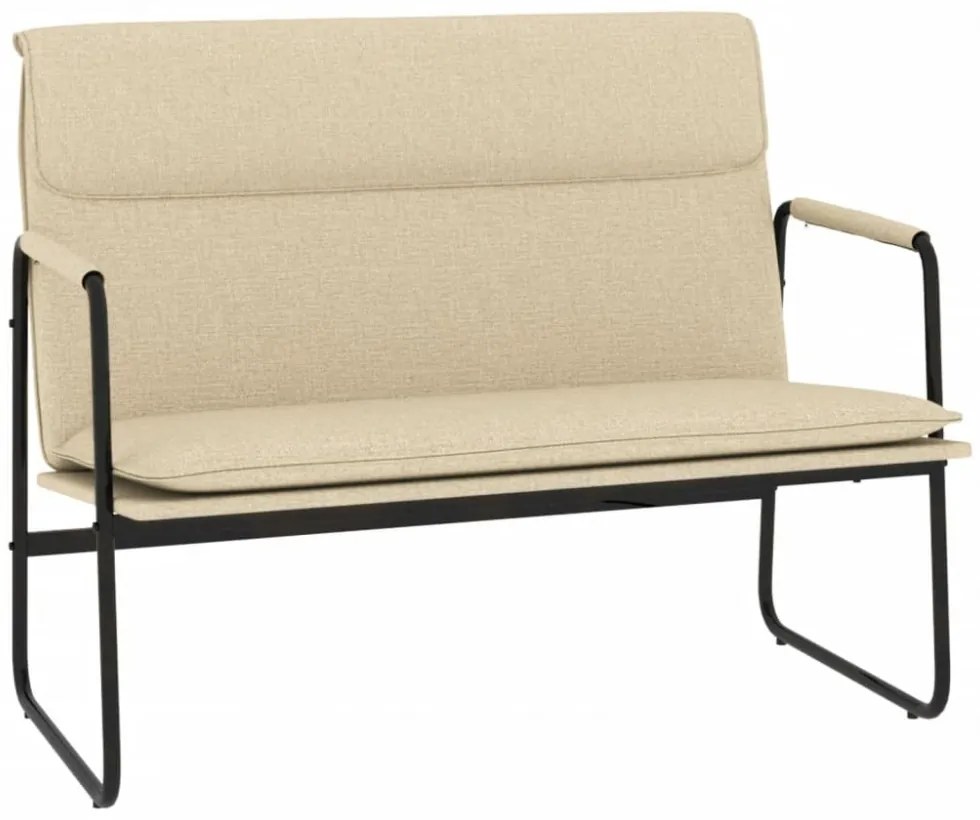 krémszínű szövet pad 100 x 64 x 80 cm