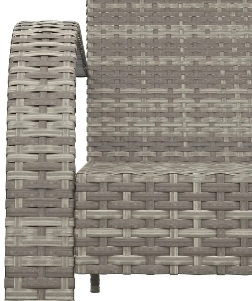 szürke polyrattan kerti adirondack szék