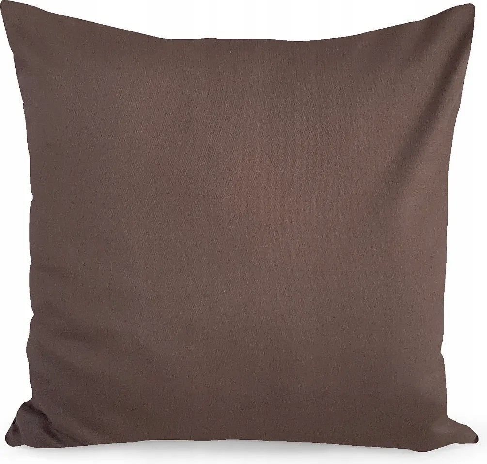 Dekorációs Párnahuzat 45x45 Sima Puha Barna