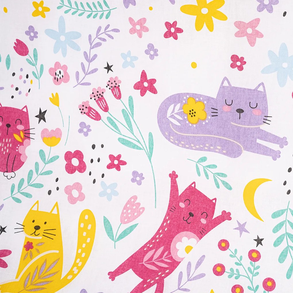 4Home Playful Paws gyerek pamut ágyneműhuzat, 100 x 135 cm, 40 x 60 cm, 100 x 135 cm, 40 x 60 cm