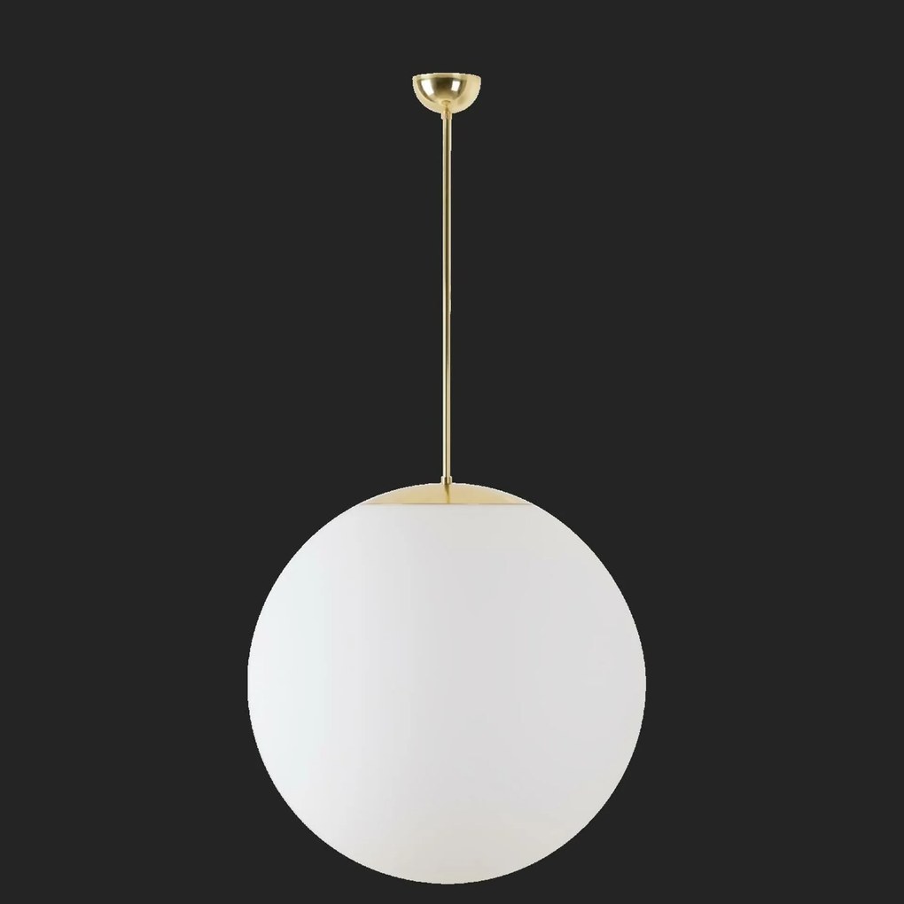 Osmont 60208 Adria P5 függesztett üveglámpa polírozott sárgaréz fehér IP40 3