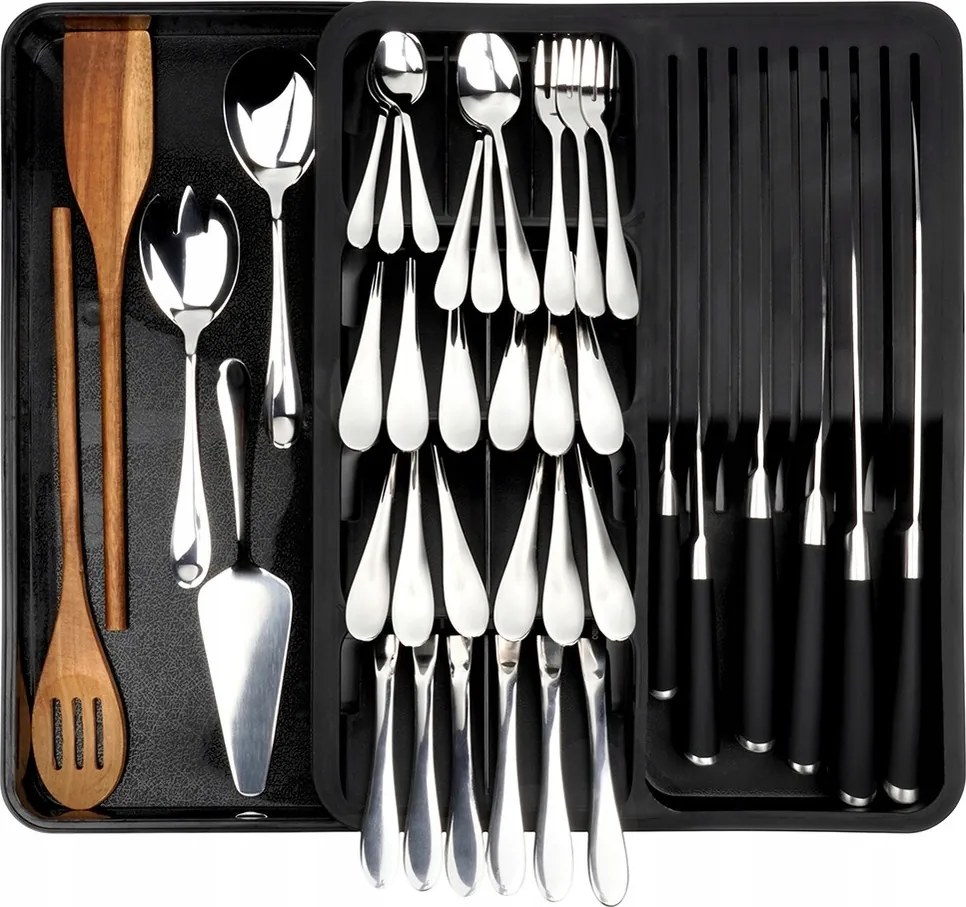 Konyhai Fiókrendező betét evőeszköztartó kések állítható