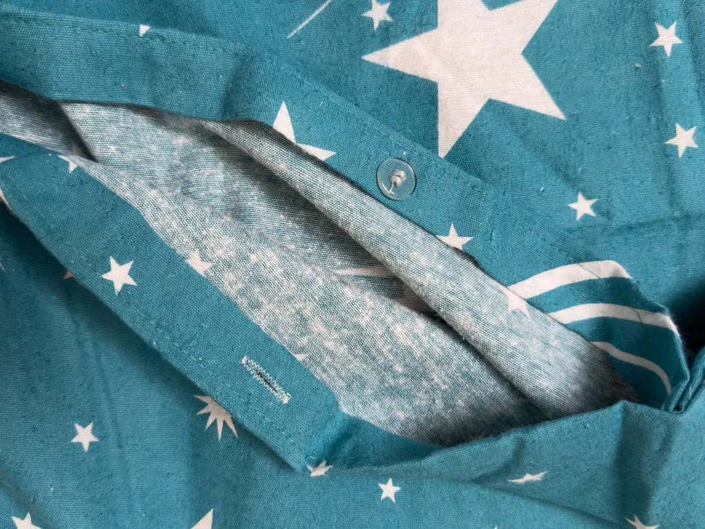 NIGHT SKY flanel ágyneműhuzat türkiz Ágyneműhuzat mérete: 2 db 70 x 90 cm | 200 x 220 cm