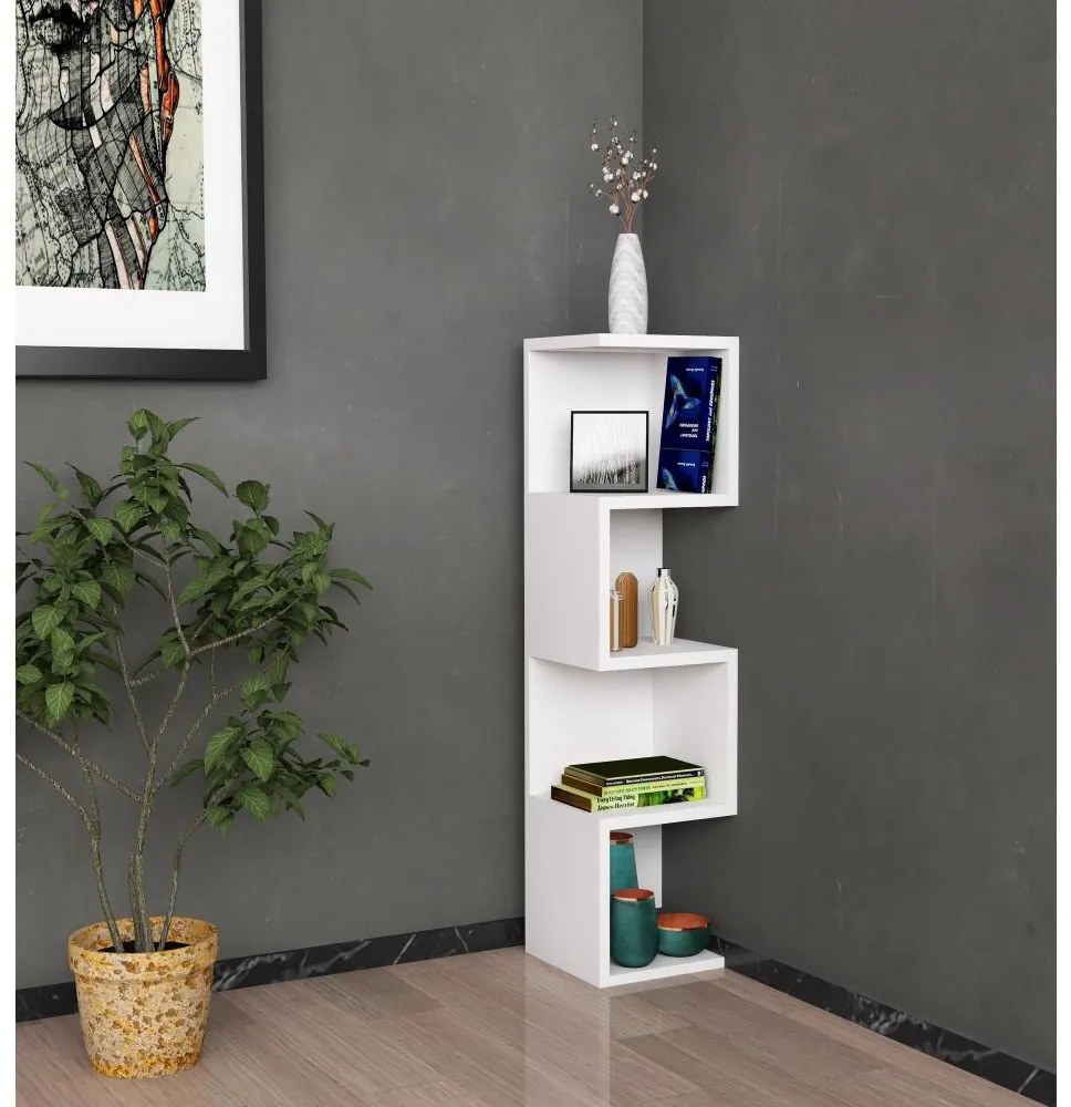 Asir Könyvespolc ALIN 95x25 cm fehér AS0842