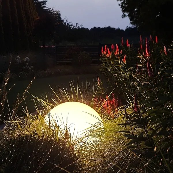 LED RGBW dimmelhető kültéri lámpa GLOBO 1xE27/12W/230V átm. 60 cm IP44