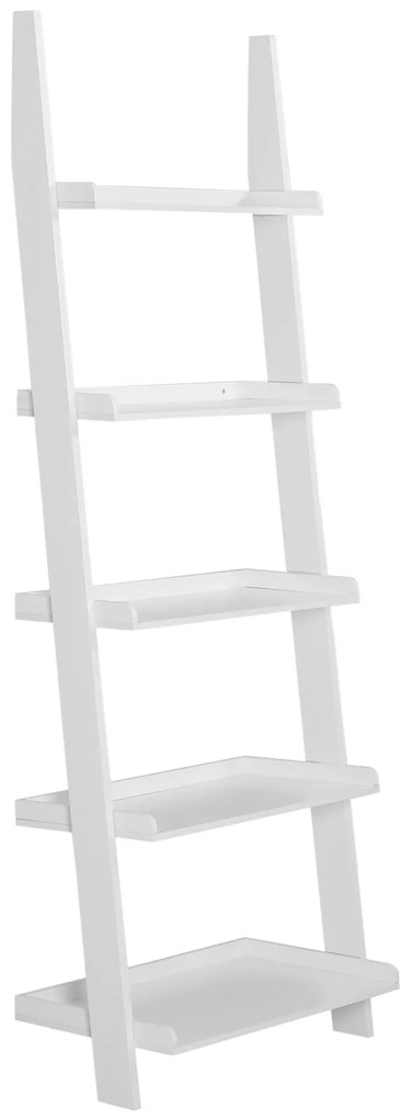 Casaria® Lépcsős polc fehér - 180 cm