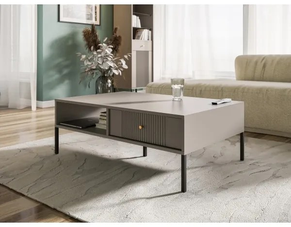 LUE dohányzóasztal bézs/fekete