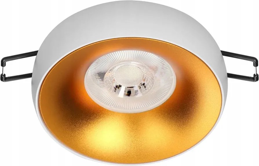 Dorado R, spot mennyezeti lámpatest, GU10, kerek, fix, fehér-arany