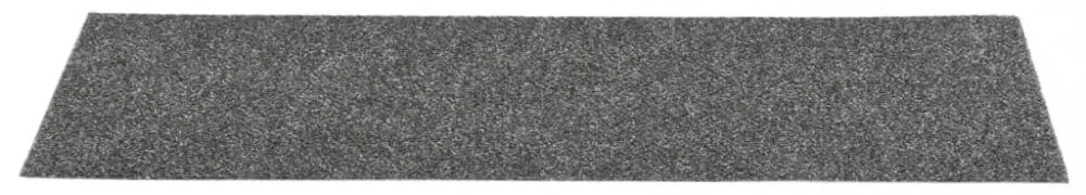 15 db antracit négyszögletes öntapadó lépcsőszőnyeg 76 x 20 cm
