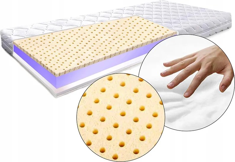120x180 cm-es latex memory visco Premium matrac, 31 cm magas