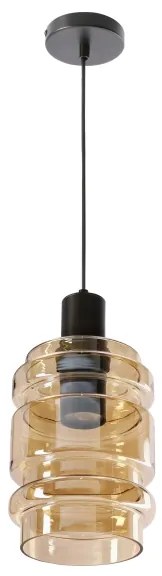 Kábelre szerelt RADON függőlámpa 1xE27/40W/230V füstös bézs