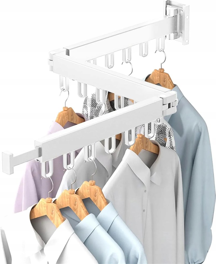 Összecsukható Ruhaakasztó Fali Rúd Összecsukható Szárítógép 18 Akasztó