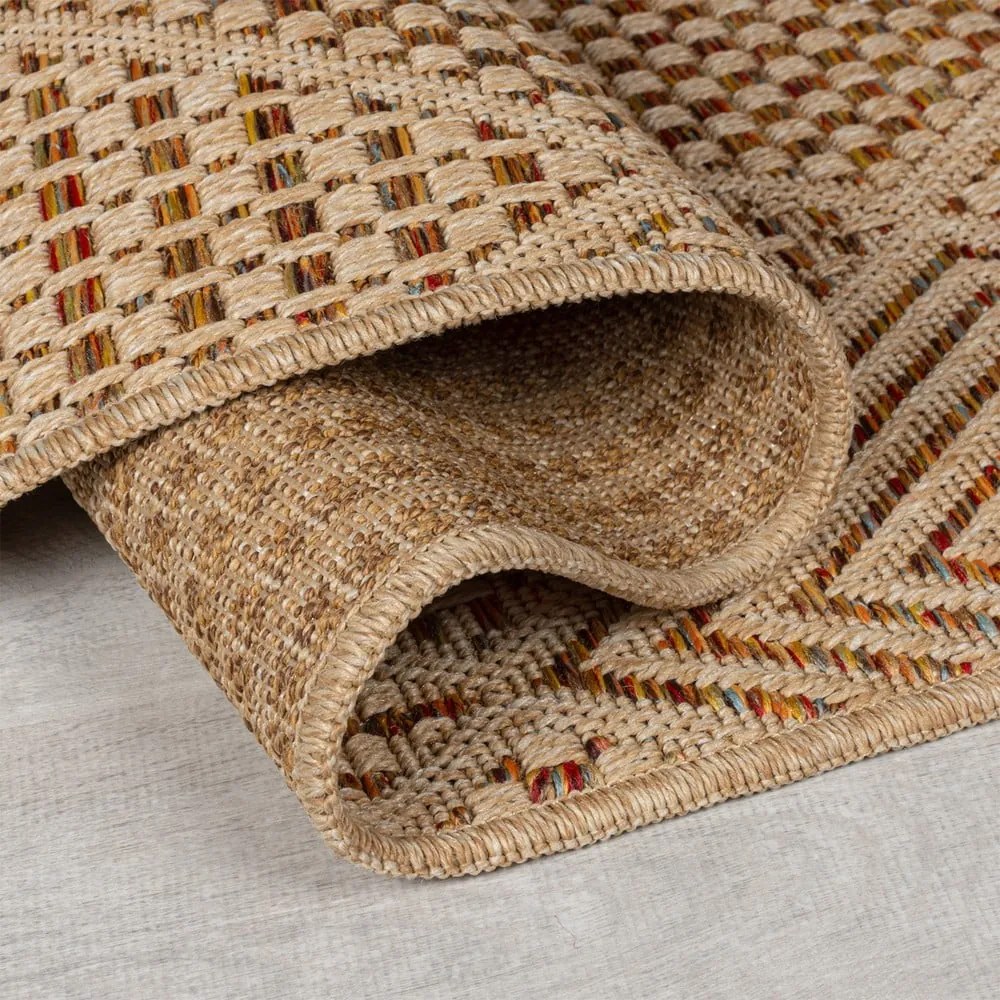 Natúr színű kültéri-beltéri szőnyeg 120x170 cm Nora Diamond – Flair Rugs