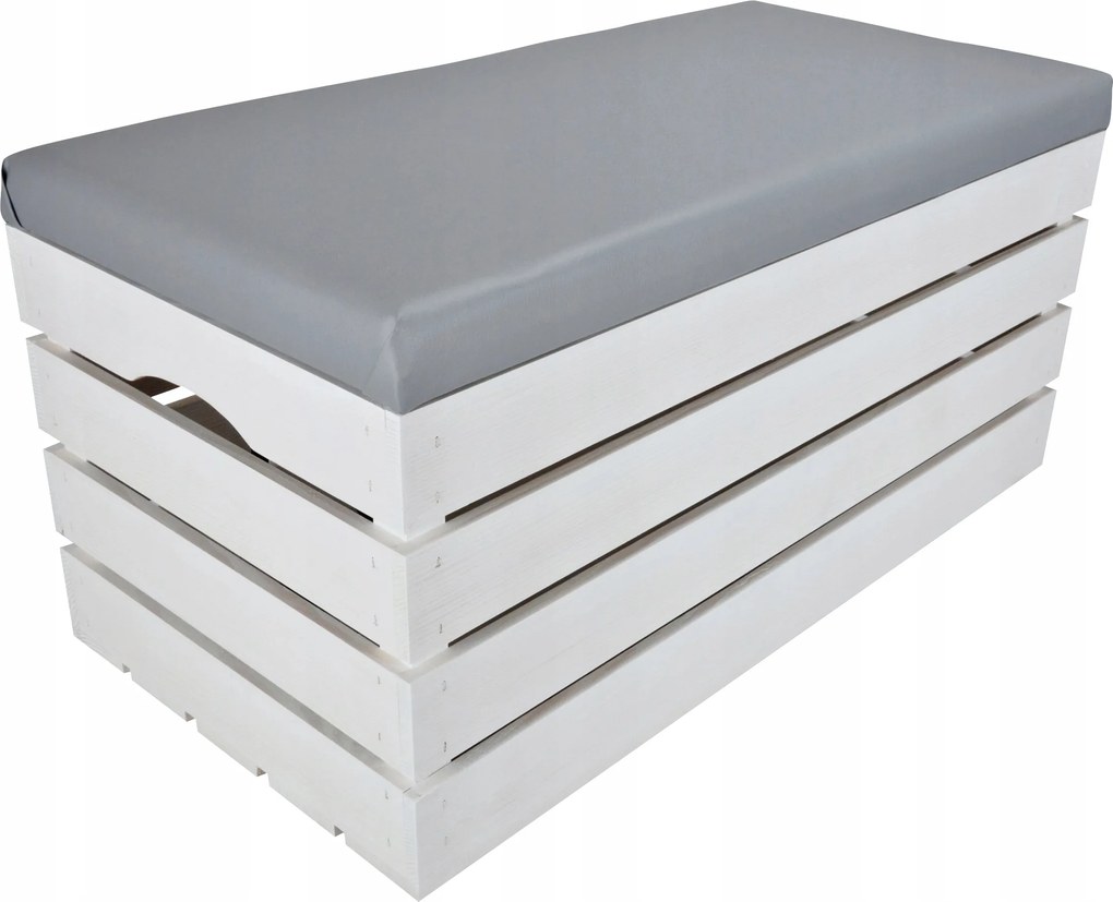 Nagy Láda Ülőfelület Ökobőr Fenyő Láda