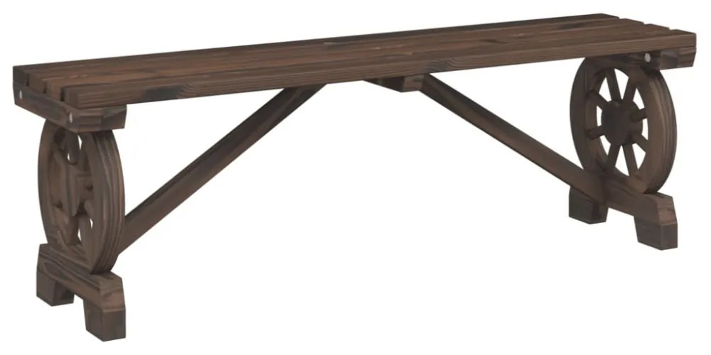 tömör fenyőfa kerti pad 115 cm