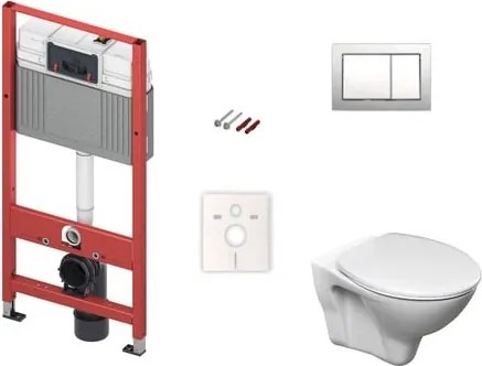 Fali WC szett TECE előtétfalas szereléshez + Ceramia S-Line Pro WC KMPLSIKOTSCR