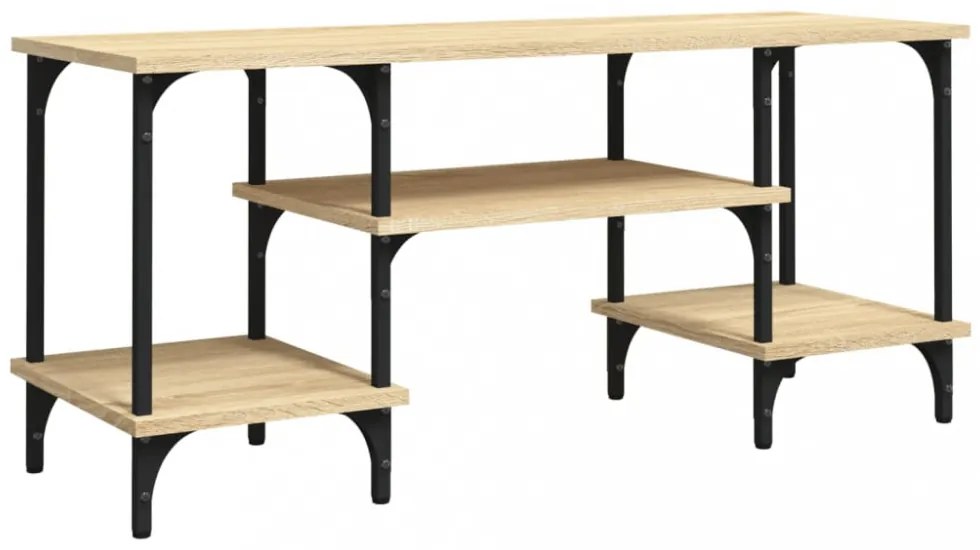 sonoma tölgyszínű szerelt fa TV-szekrény 102x35x45,5 cm