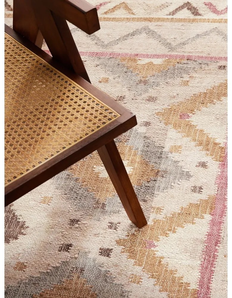 Krémszínű kézi szövésű juta szőnyeg 80x150 cm Roya Imani – Elle Decoration