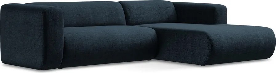 Kék sarokkanapé (jobb oldali-heverő résszel) Ekahi – Makamii