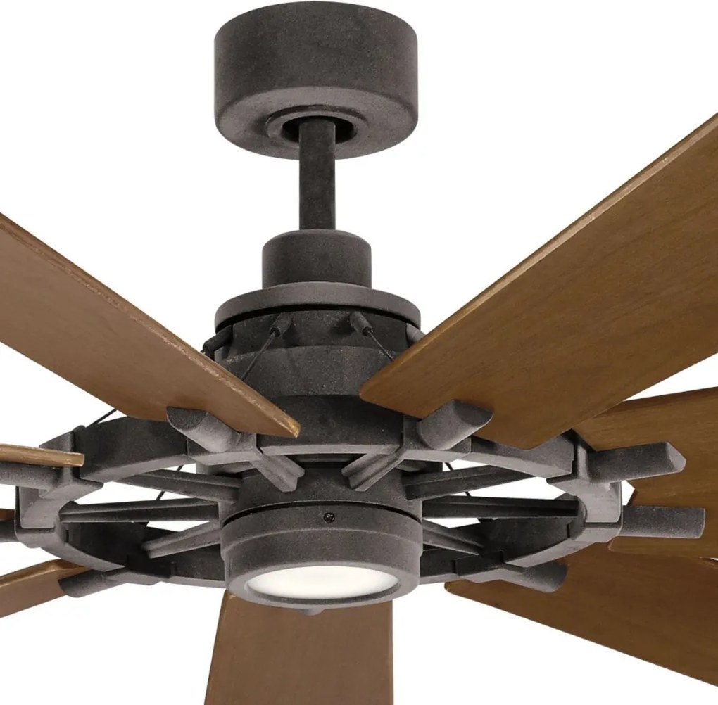 KICHLER KLF-GENTRY-85-WZ GENTRY Ventilátoros lámpa Sötét Dió, Könnyű Dió, Cink LED IP44