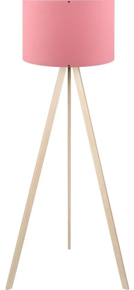 Állólámpa AYD 1xE27/40W/230V rózsaszín/bézs