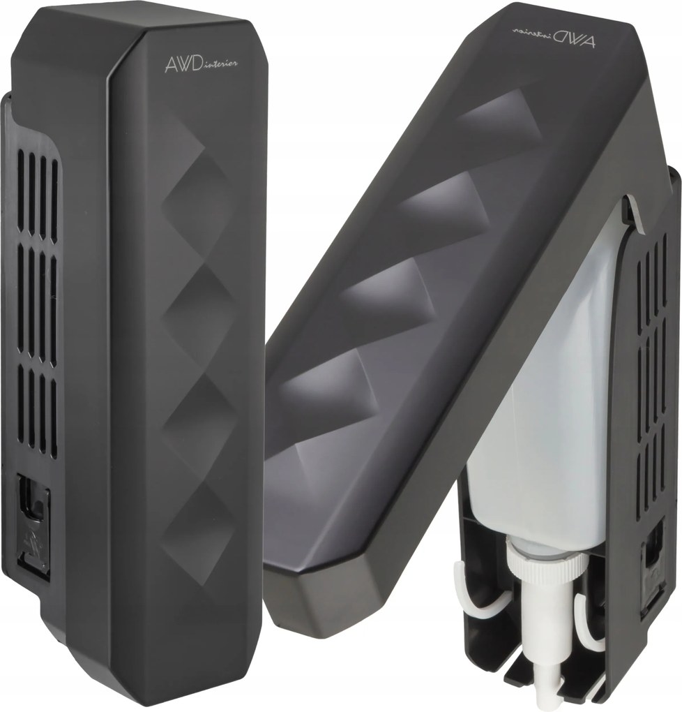 Folyékony szappan adagoló 350 ml Diszpenzátor Falra szerelhető adagoló Fekete