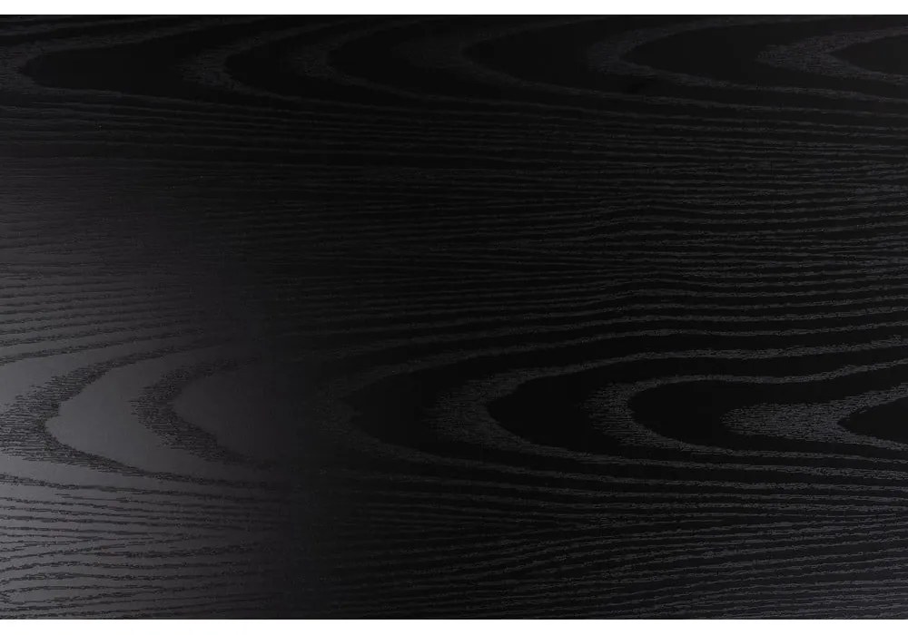 Fekete TV-állvány kőrisfa dekorral 140x45 cm Seaford – Actona