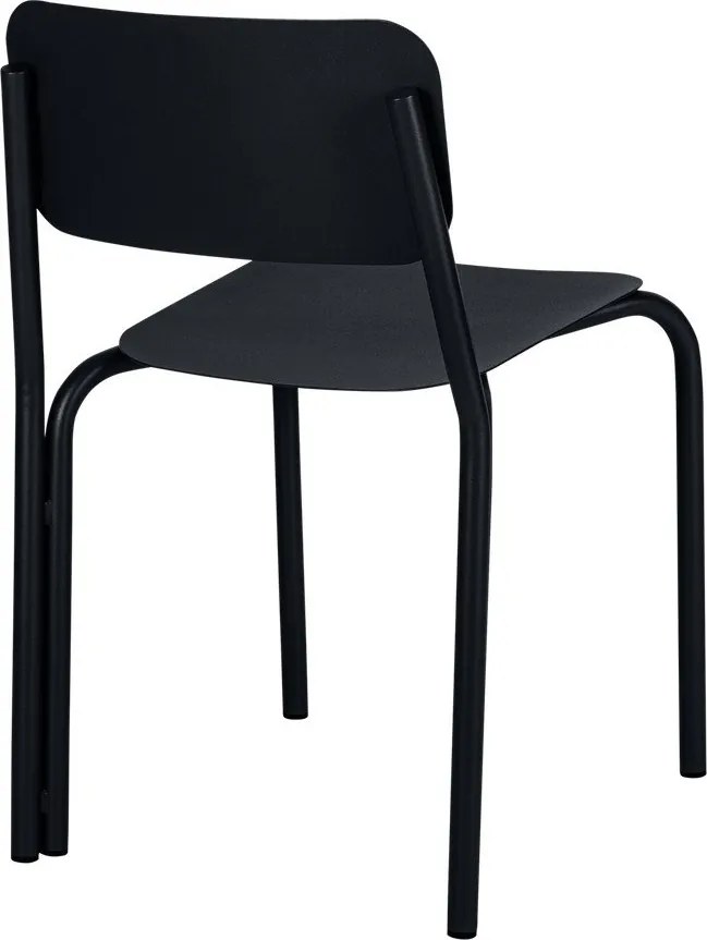 Fekete fém kerti szék Kei – noo.ma