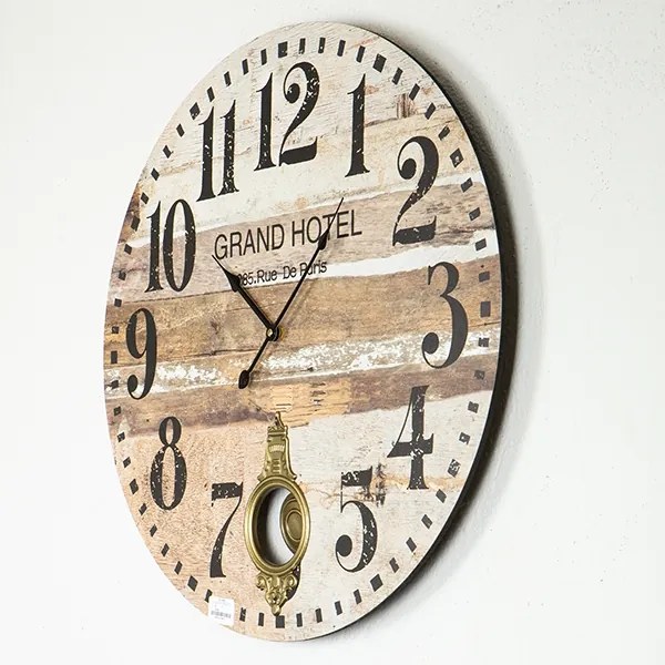 Falióra 1xAA átm. 58,2 cm bézs