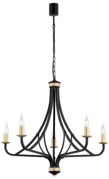 Argon 2171 - Csillár láncon LORENZO 5xE14/7W/230V