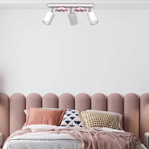 Spotlámpa FLOWER 3xGU10/8W/230V fehér