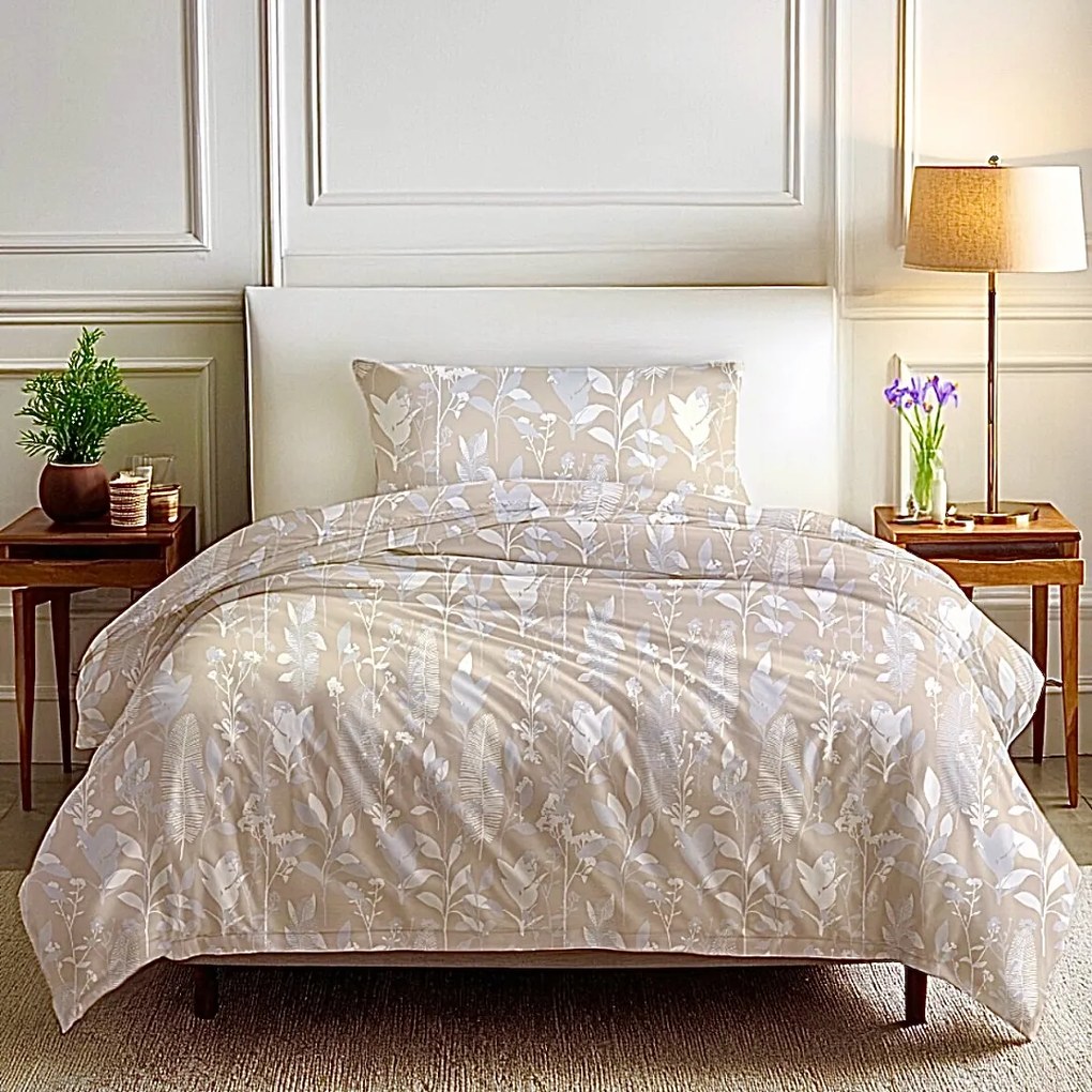 Meadow krepp ágyneműhuzat TiaHome - 1x Párna 90x70cm, 1x Paplan 140x200cm