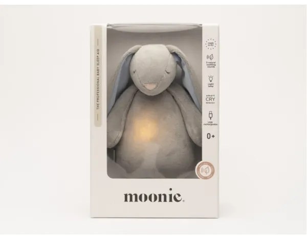 Moonie - Snuggle buddy dallammal és világítással 2.0 nyuszi sky