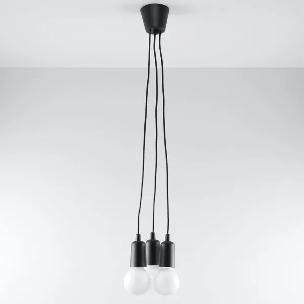 Csillár zsinóron DIEGO 3xE27/60W/230V