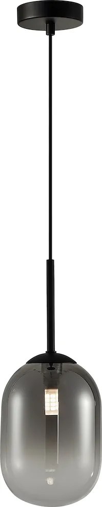 Mennyezeti lámpa függeszték fekete csillár étkezőasztal fölé, konyhába Alias