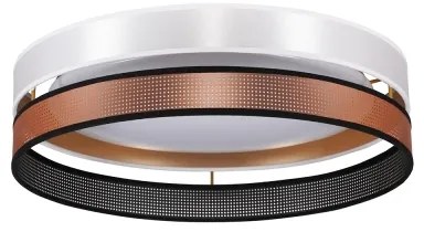 Duolla- LED Mennyezeti lámpa ROLLER DUO SHINY LED/24W/230V átm. 45 cm fehér/réz