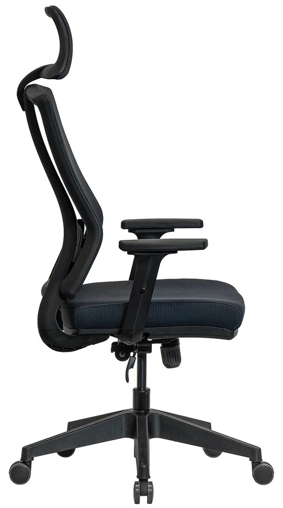 Ello ergonomikus irodai forgószék deréktámasszal, fejtámasszal, 3D Air mesh hálós