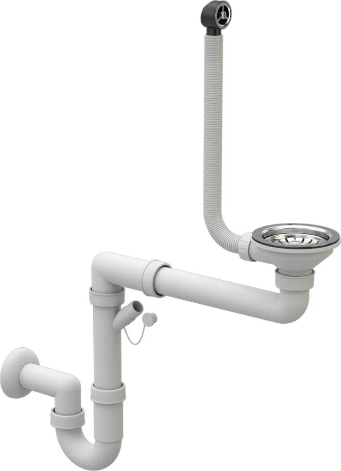 Gránit mosogató szifonnal és csepegtető felülettel, bézs, 80x48, RONA